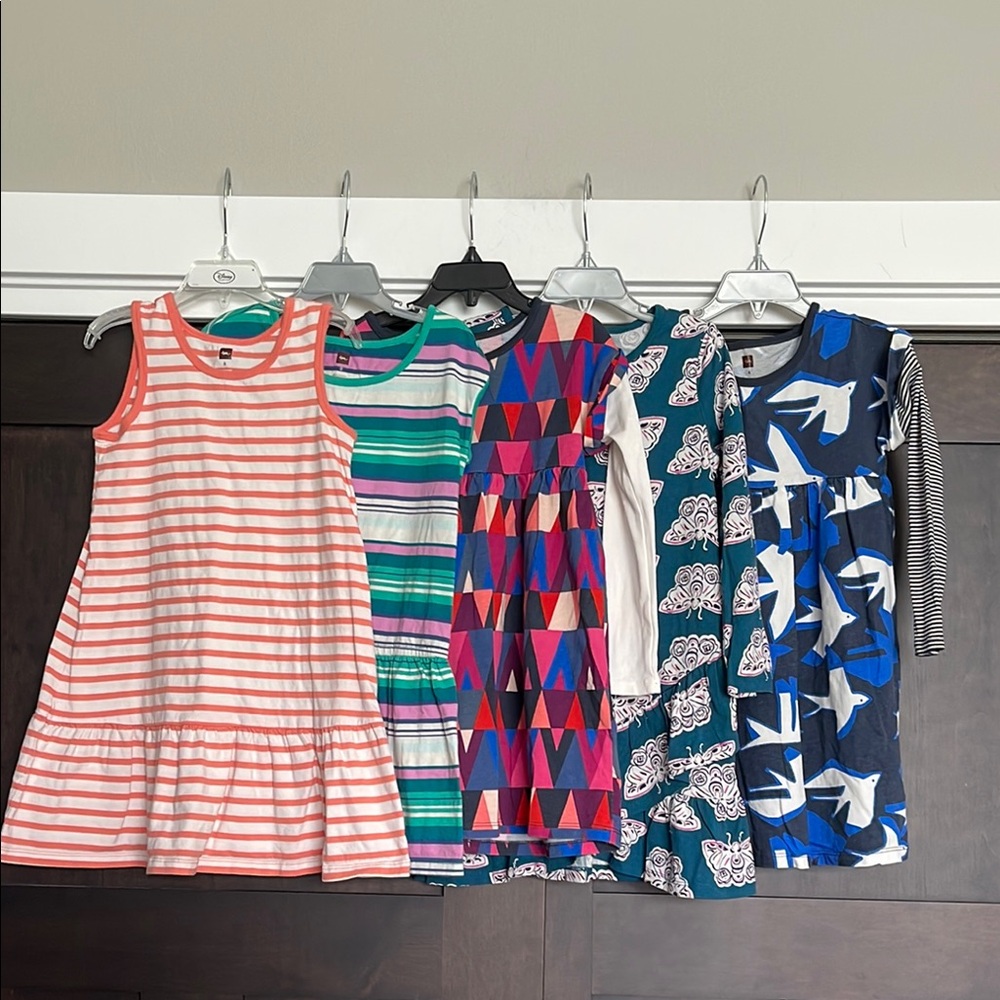Tea Collection Girls Dresses Bundle 5 Total Size 6